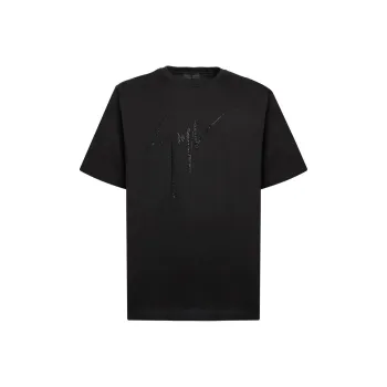 Giuseppe Zanotti Logo Embellished Crewneck T Shirt