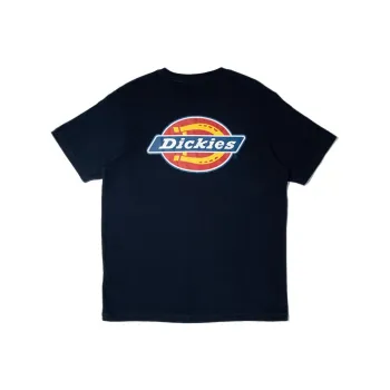 Dickies Crew Neck Fitted Straight Short Sleeved T Shirt Unisex Dark Marine Blue
