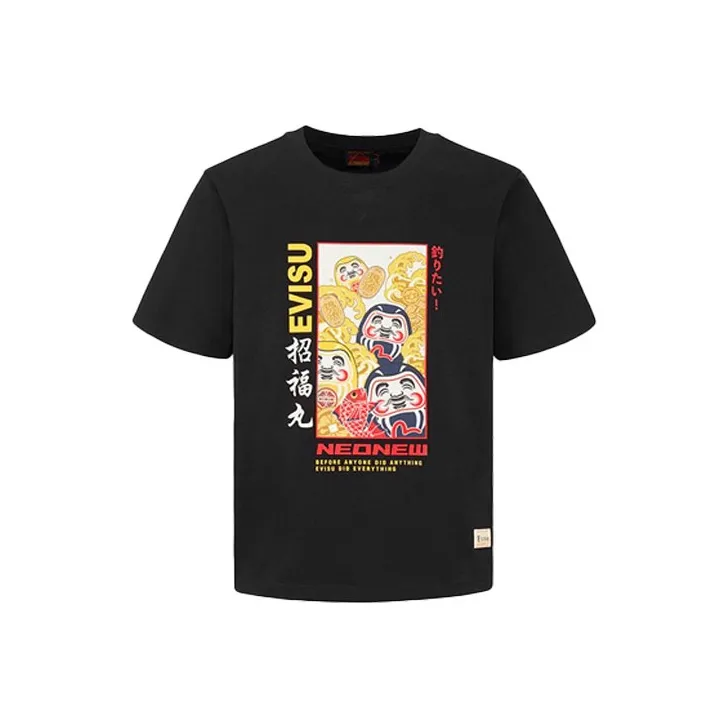 EVISU T Shirts Men Black-0