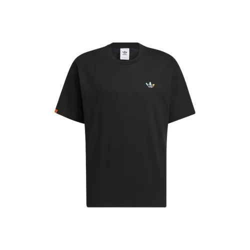 Adidas Originals Set in Sleeve T Shirt Unisex Black