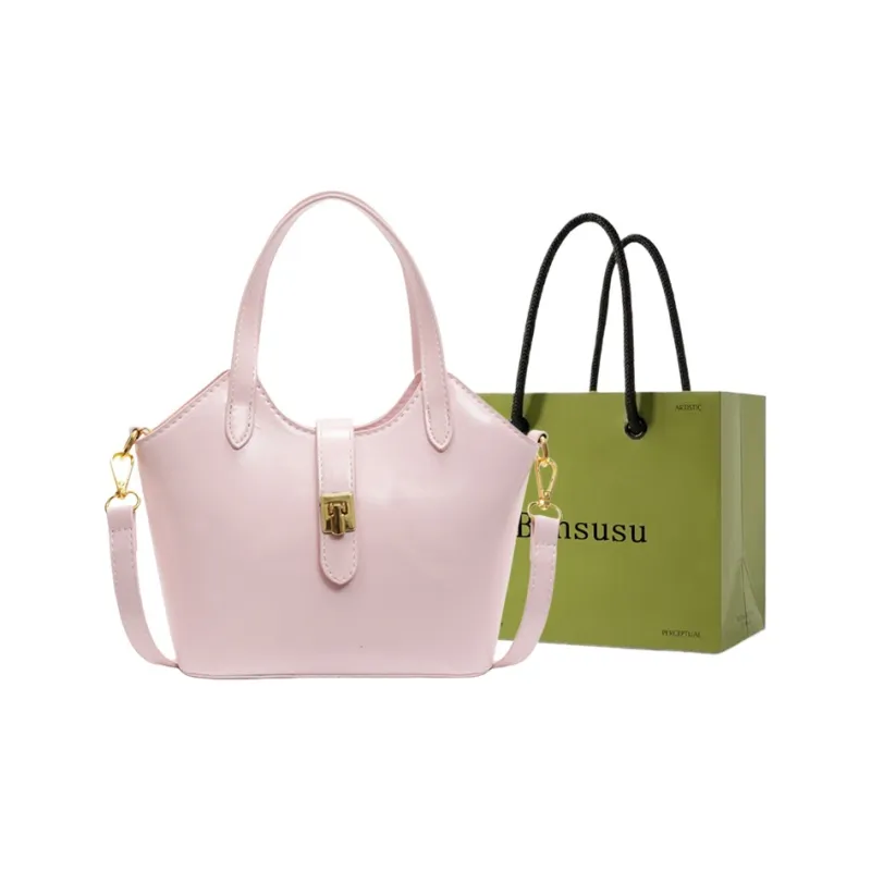 Bansusu PU Handbag Regular Women's Ecru/Pink/Coffee/Black-4