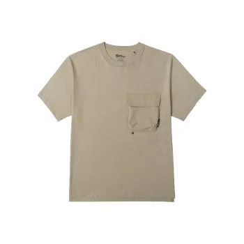 Jack Wolfskin Energetic Cool Series T Shirt Men's Sandy Dust Brown