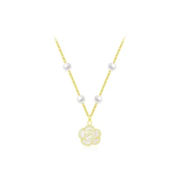 PRETTY DIARY Zircon Alloy Necklaces Women's