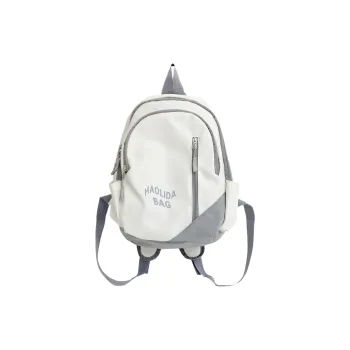 URBAN FOREST Nylon Fabric Backpack Unisex Light Gray/Black/Pink/Red/Blue