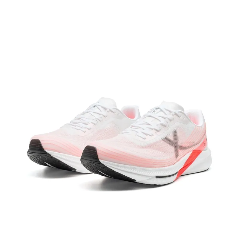 XTEP Cushioned Slip Resistant Support Low Top Training Running Shoes Men's White Red Black-2