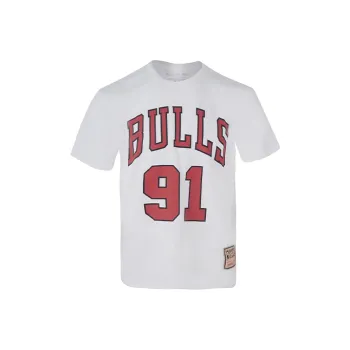 Mitchell & Ness Set in Sleeve T Shirt Unisex White
