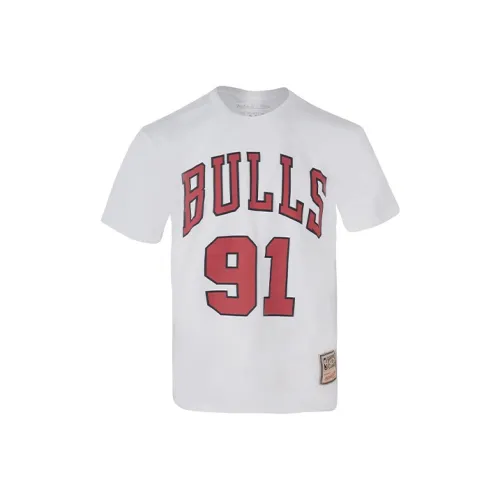Mitchell & Ness Set in Sleeve T Shirt Unisex White