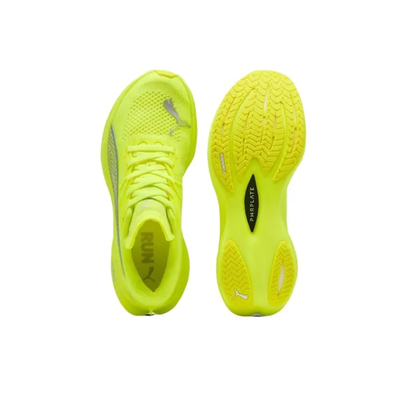 PUMA Deviate NITRO 3 Anti Slip Wear Resistant Low Top Running Shoes Women's Green-3