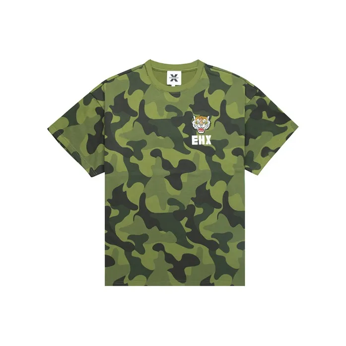 ED HARDY X T Shirts Unisex Army Green-0