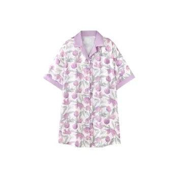 O'MESIK Nightgown Women's Purple
