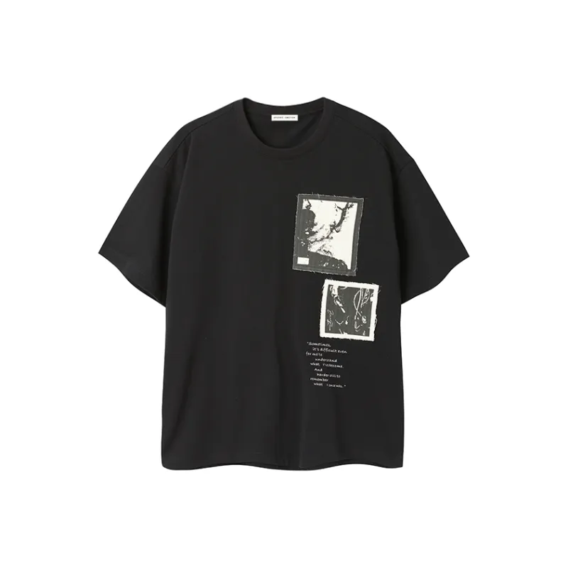 Organic Emotion T Shirts Unisex Black-0
