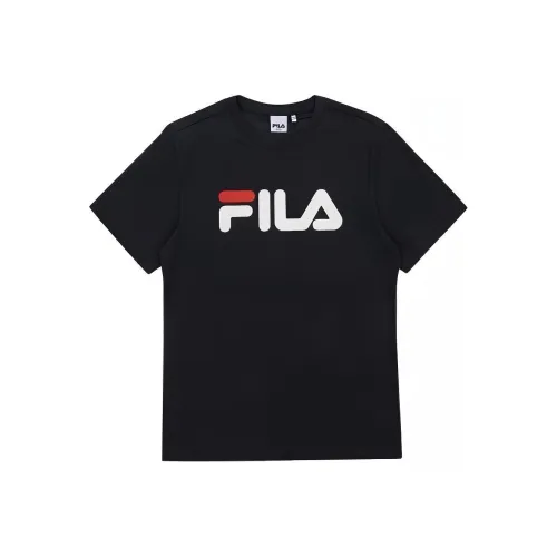 FILA T-Shirt Korean Style Unisex Navy Blue