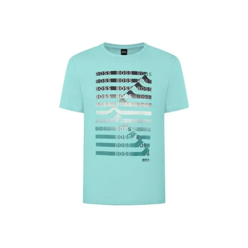 HUGO BOSS T-Shirts Men Mint Green