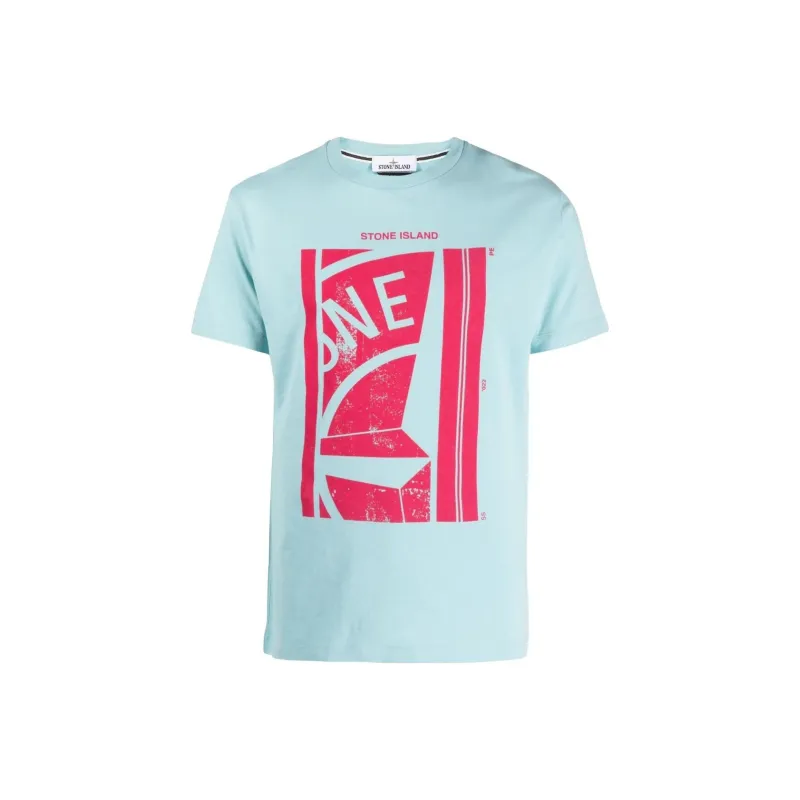 STONE ISLAND T Shirts Men Blue-0