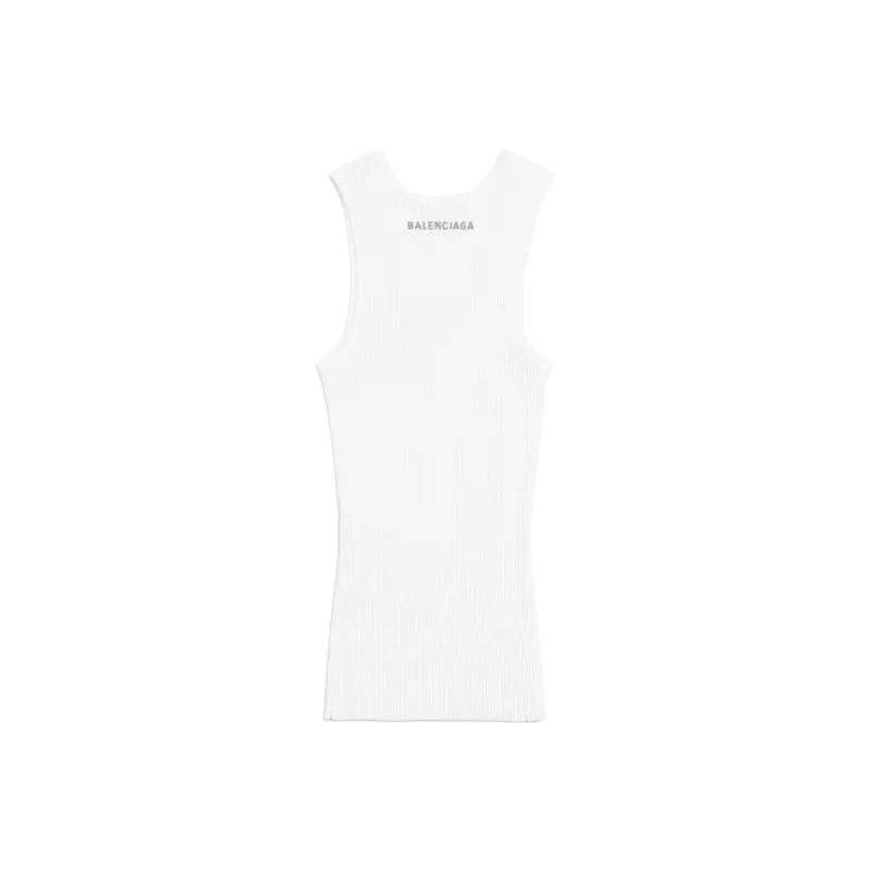 Balenciaga Tank Top Regular Fit Women's White-1