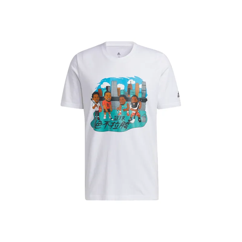 Adidas T Shirts Men White-0