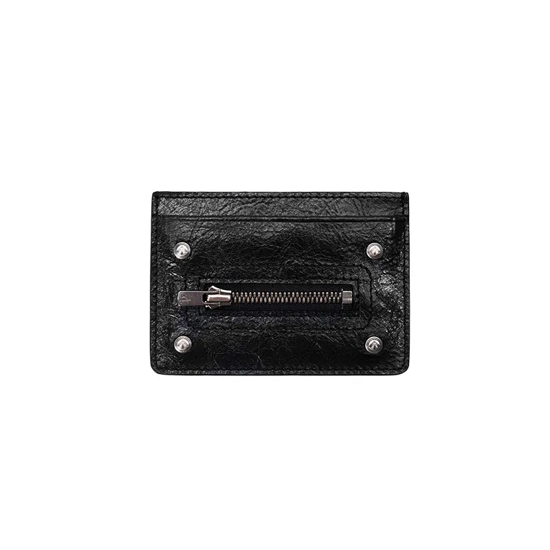 GROTTO Cow Leather Card Holder Unisex Multicolor-3