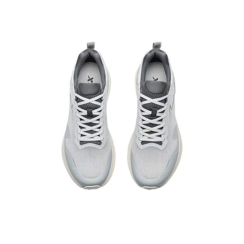 XTEP Cloud Walk 1.0 Wear Resistant Coverage Low Top Casual Running Shoes Men's Gray White-3