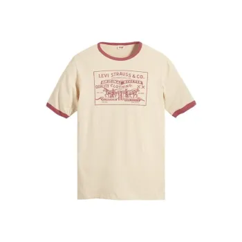 Levis T Shirts Men Light Yellow