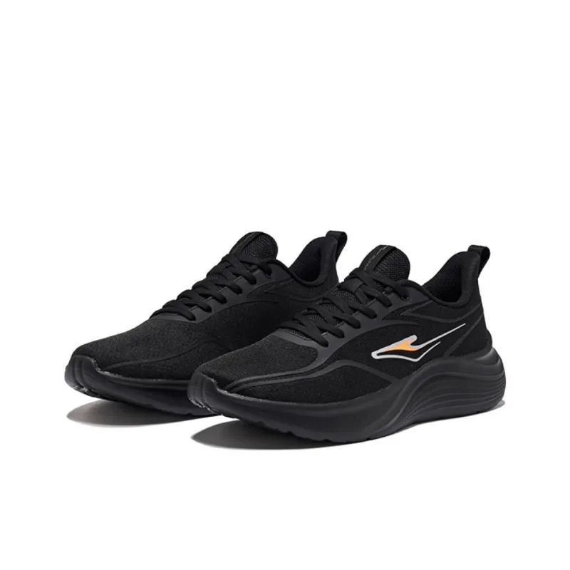 Erke Breathable And Slip Resistant Low Top Casual Running Shoes Men's Black-1