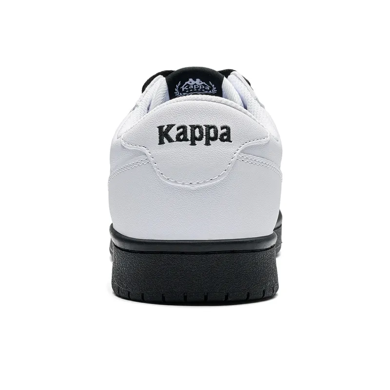Kappa Back to Back Anti Slip Wear Resistant Low Top Skateboard Shoes Unisex White Black-4