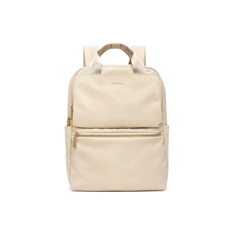 PIERRE CARDIN Fabric Backpack Women's Apricot-0