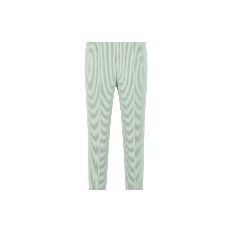 Homme Plissé Issey Miyake SS25 Casual Pants Men's Light Green-1