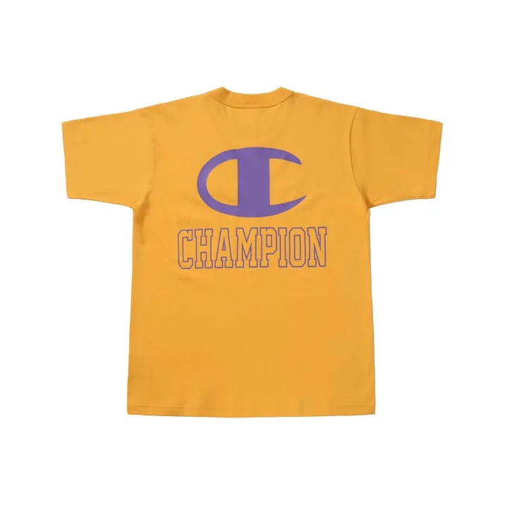 Champion SS21 Straight T Shirt Japan Version Unisex Ginger Yellow-0