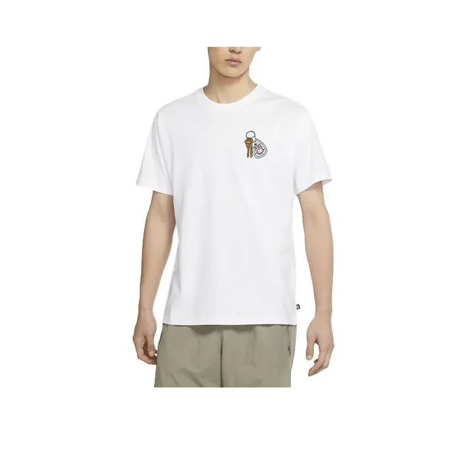 Nike T Shirts Men White-0