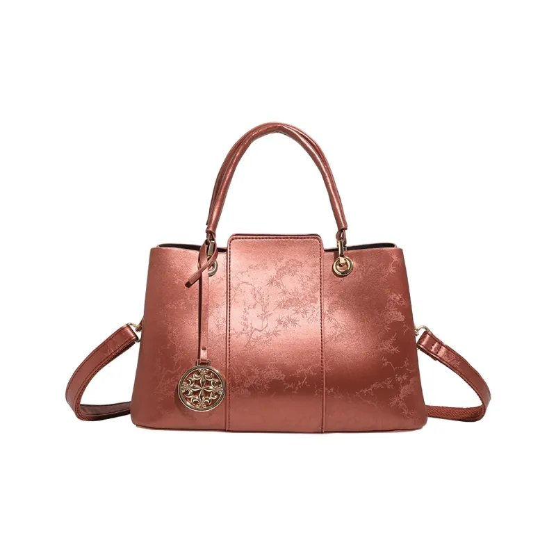H YXIANG Microfiber Synthetic Leather One Shoulder Handbags Women's Multicolor-0
