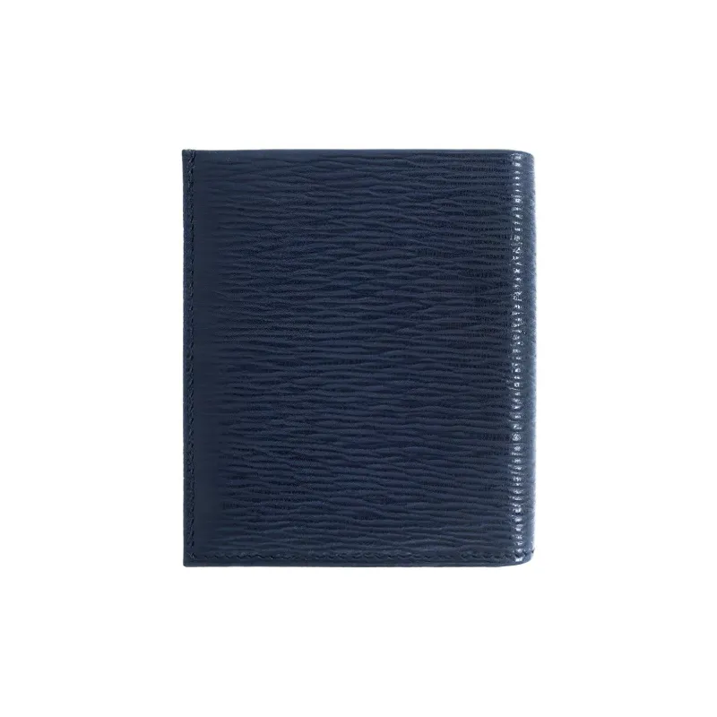 FERRAGAMO GANCINI Cow Leather Wallet, Card Holder Men's Black-2