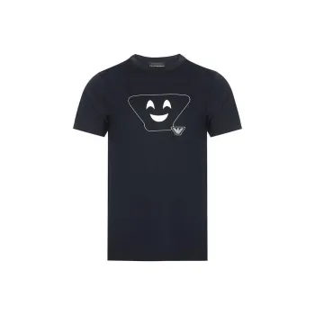 EMPORIO ARMANI T Shirts Men Dark Blue