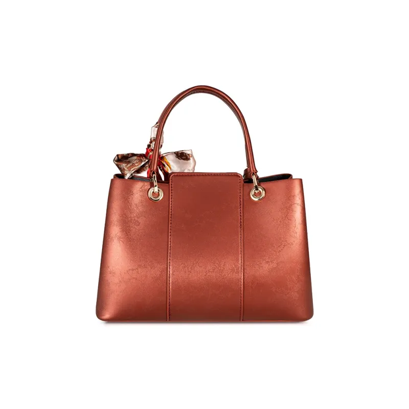 Vigno Synthetic Leather Handbag, One Shoulder, Crossbody Bag Women's Red-3