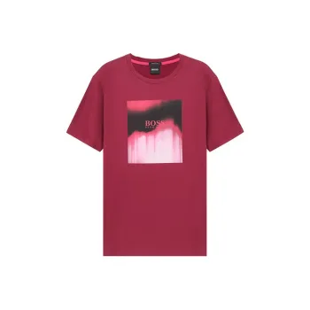 HUGO BOSS T Shirts Men Burgundy