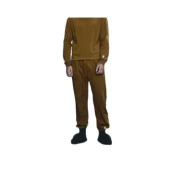 ZARA Samuel Ross Collaboration Knitted Sweatpants Men Khaki