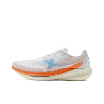 XTEP Anti Slip And Wear Resistant Coverage Low Top Training Running Shoes Men's White Orange Blue