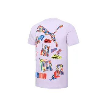 PUMA T Shirt Unisex Light Purple