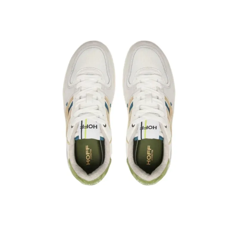 HOFF Anti Slip Wear Resistant Low Top Skateboard Shoes Men's White Gray-4