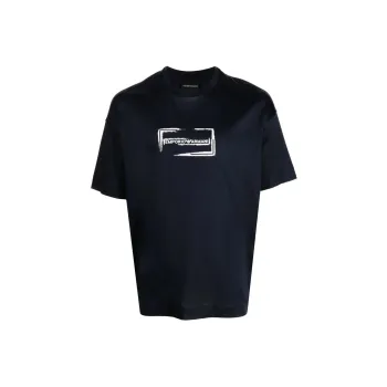 EMPORIO ARMANI SS23 T Shirt Men's Marine Blue