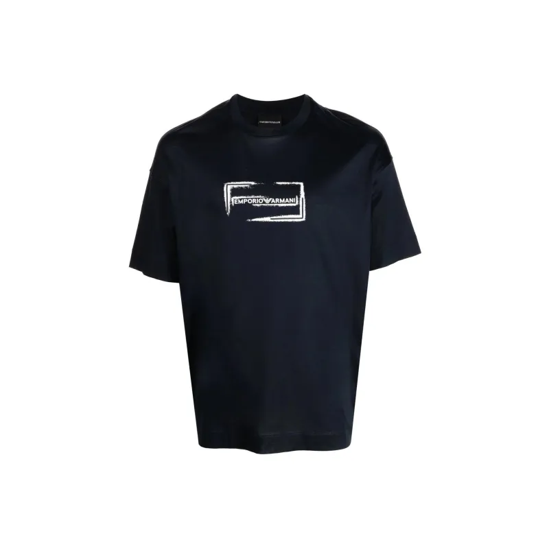 EMPORIO ARMANI SS23 T Shirt Men's Marine Blue-0