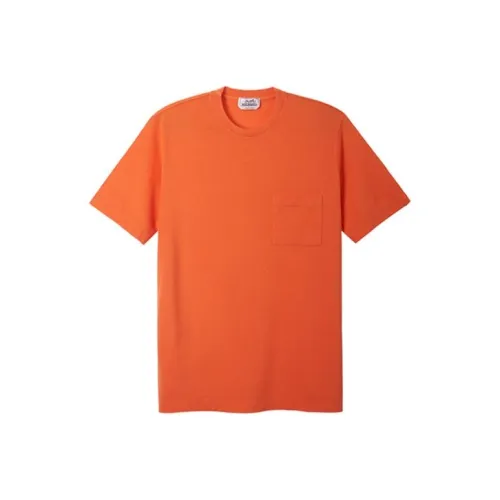 HERMES T Shirts Men Orange