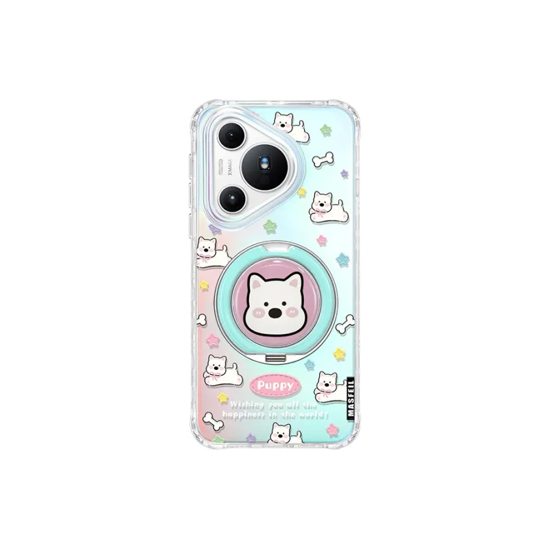 Marsfield TPU Material 360 Rotating Iridescent Pivot Shell Myersphire Phone Case Compatible Huawei P70/P70 Pro-2