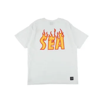 Wind And Sea X Thrasher X WIND AND SEA CO-TITLED SERIES T-Shirts Unisex White