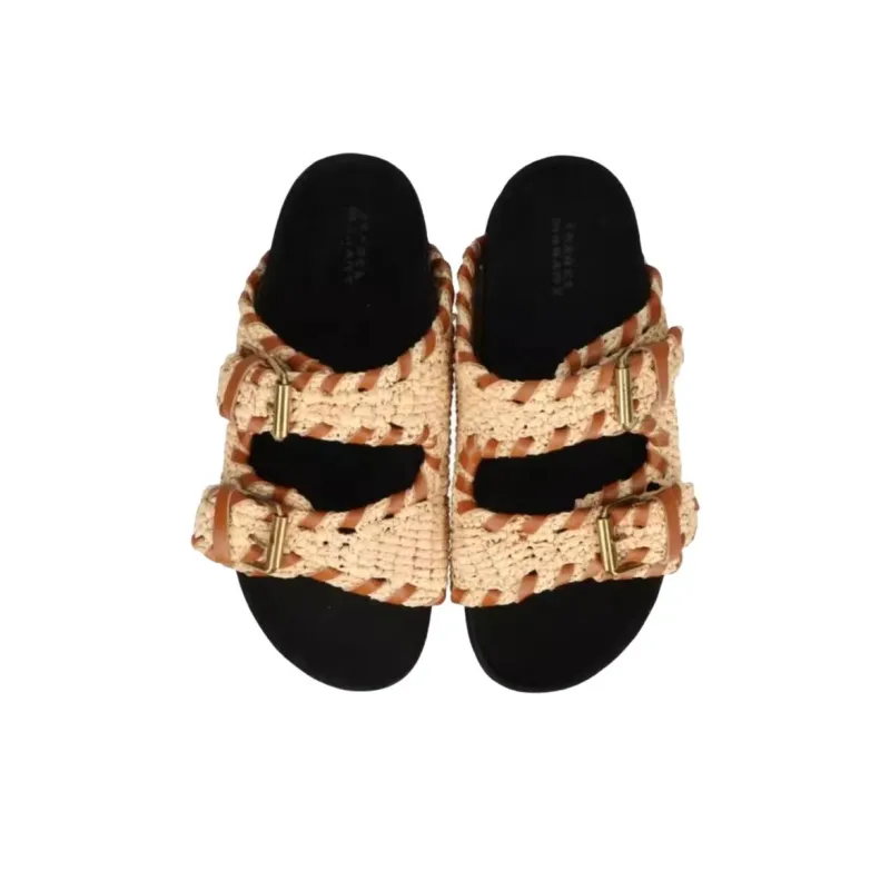 ISABEL MARANT Slide Slippers Women's Multicolor-4