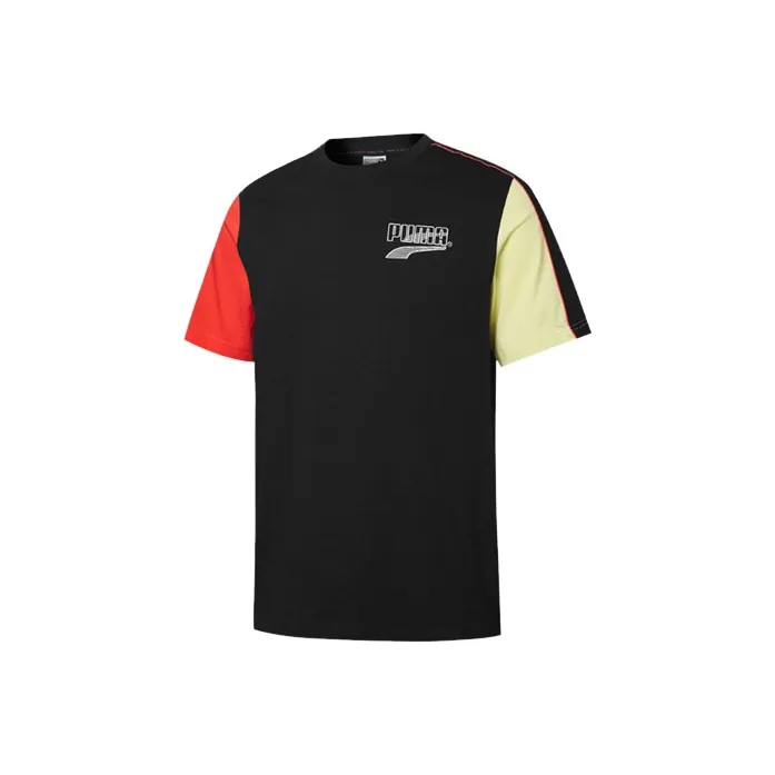 PUMA Set-in Sleeve T-Shirt Men's Black-0