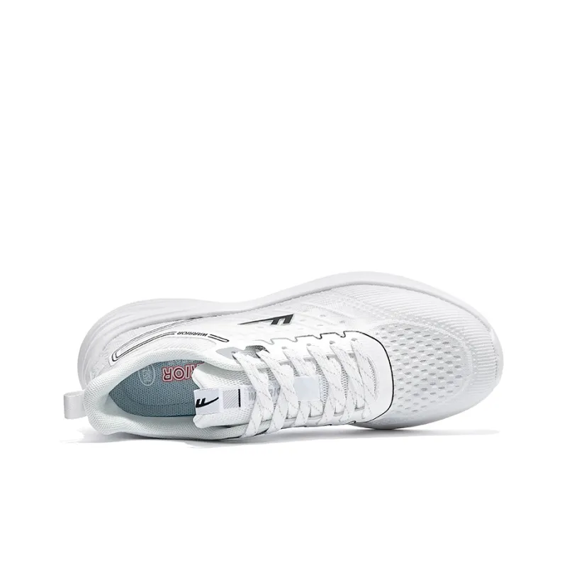 Warrior Anti Slip And Wear Resistant Lightweight Low Top Casual Running Shoes Men's White Gray-4