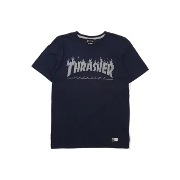 Thrasher T-Shirt Japan Version Unisex Navy Blue