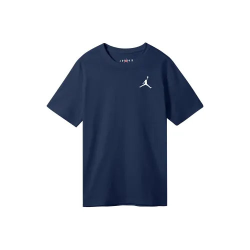 Jordan Set in Sleeve T Shirt Men's Navy Blue