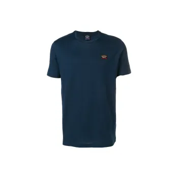 Paul & Shark Logo Patch Round Neck T Shirt