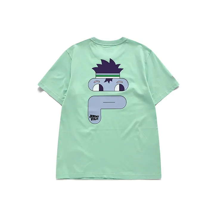 FILA FUSION T Shirt Unisex Crimson Fruit Green-0
